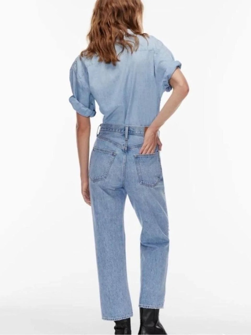 Denim Forum Light Blue Straight Jeans